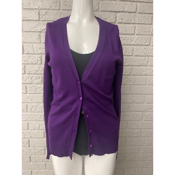 NWT New York & Co. Purple Fine Knit Sweater Size M - Picture 3 of 10